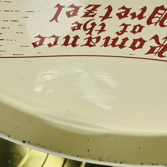 Quinlan’s Tin Vintage Romance Of The Pretzel 12” Tin Container W Floral Design - Picture 5 of 15